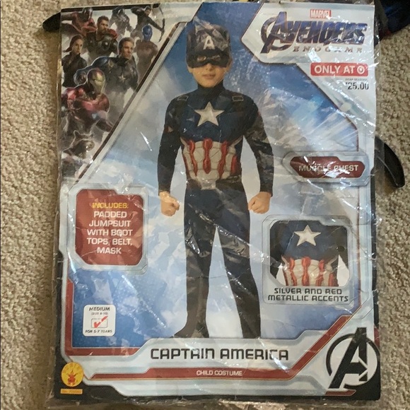 Gently Used Captain America Child Costume